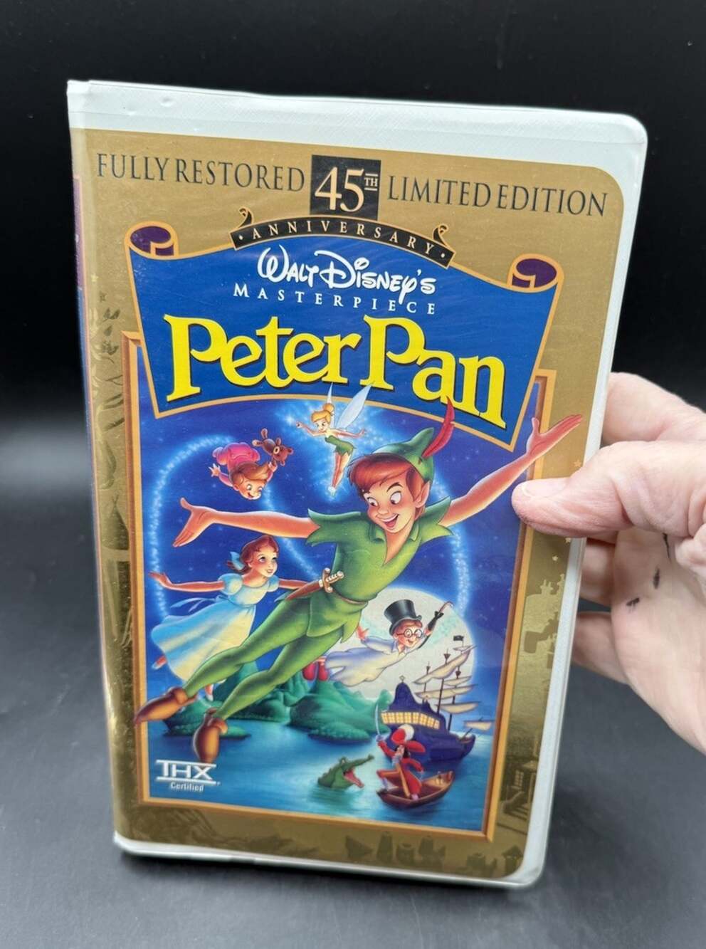 Peter Pan 1998 Disney Masterpiece 45th Anniversary Limited Edition VHS Mint! -4